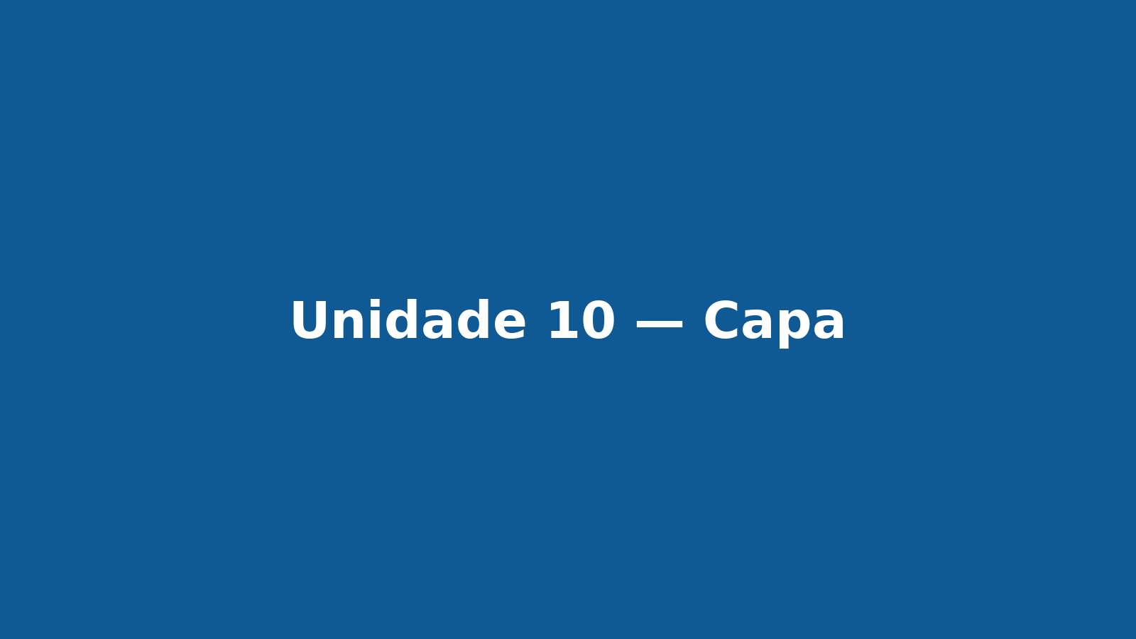 Unidade 10 — fachada